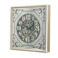 thumbnail image 4 of A&B Home Framed Mirrored Gear Wall Clock - Antique Silver, Mirror Finish, 4 of 4