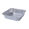 thumbnail image 2 of HOZVOMI 30-Pack 6.3 x 6.3 Heavy Duty Aluminum Foil Pans Disposable Square Baking Cake Pans for Cooking Roasting Homemade Breads Pizza Oven BBQ Fryer Tray Tins,S, 2 of 6
