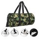 thumbnail image 3 of Balery Camouflage Dinosaur Bolsa de Gimnasio para Mujeres y Hombres, Bolsa de Viaje Impermeable, Bolsa de Fin de Semana con Compartimento para Zapatos y Bolsillo Húmedo, 3 of 6
