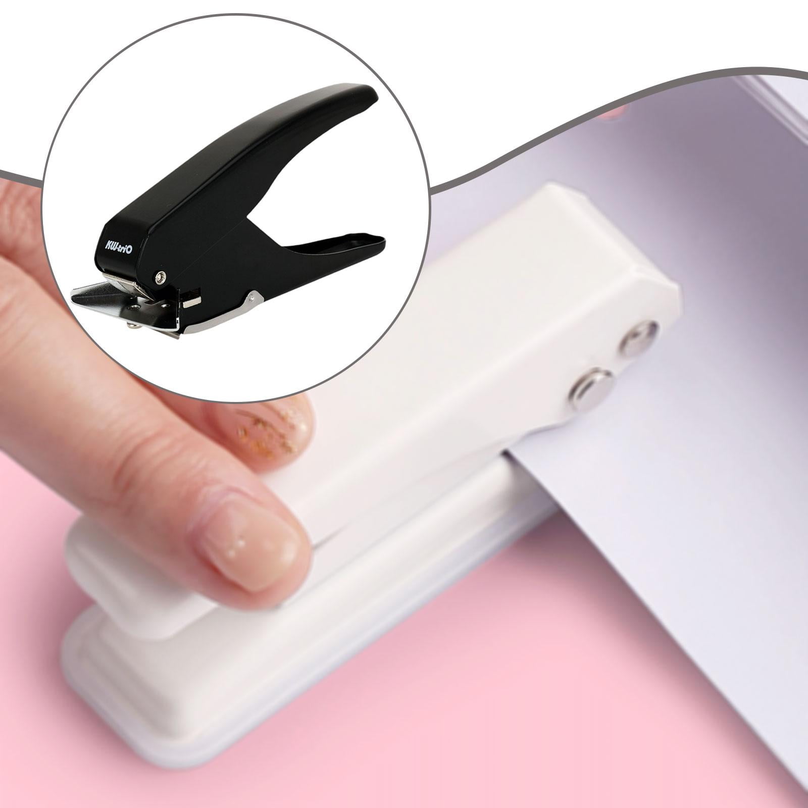 Sharprepublic Handheld Badge Hole Puncher Paper Punch Hand Tool Heavy Duty Multiuse Hole Punch