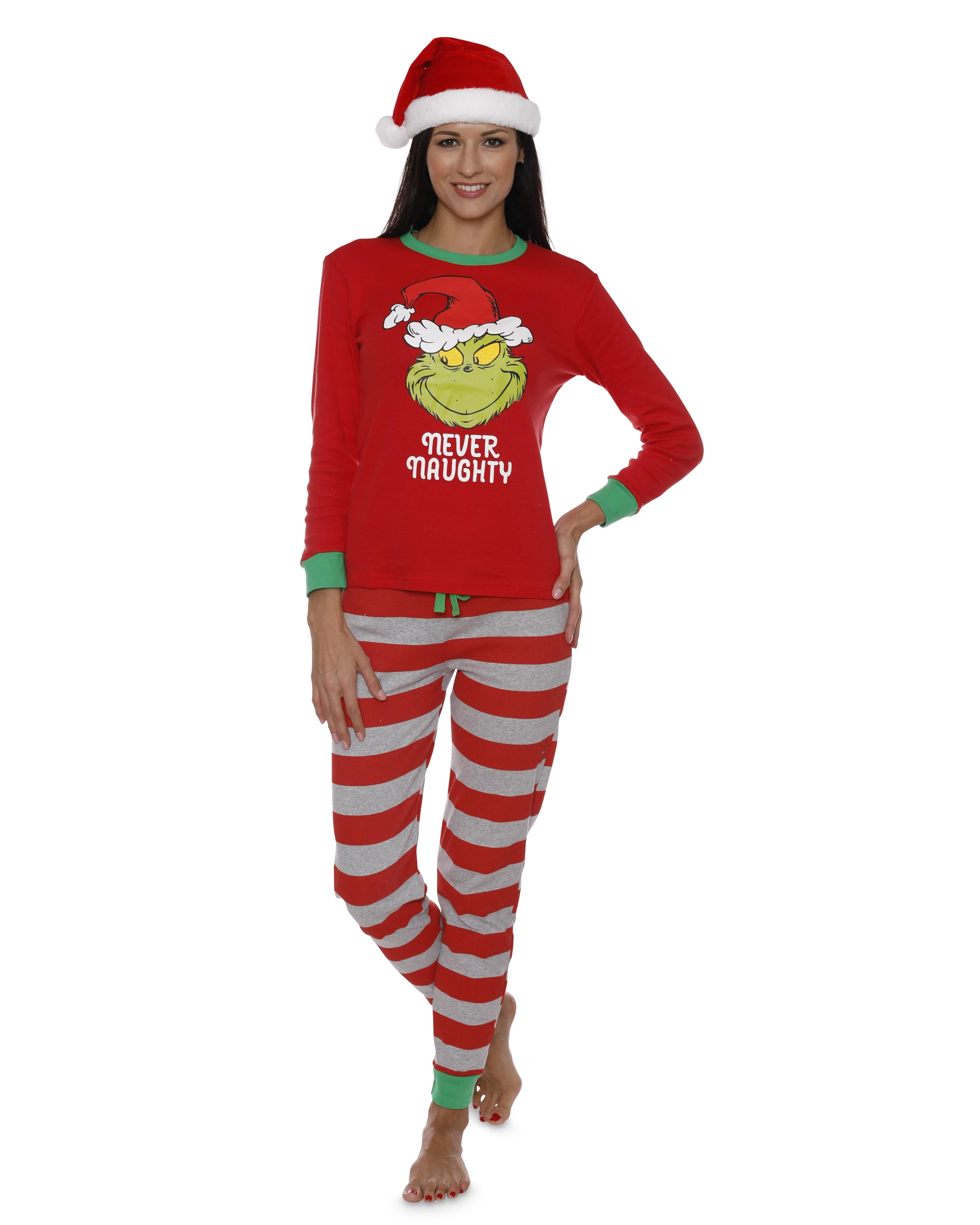 Dr. Seuss Holiday Grinch Pajamas Cotton - Family Christmas Pajamas Set ...