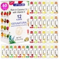 thumbnail image 1 of Bálsamo labial DMSKY, paquete de 60 unidades, natural, con vitamina E y aceite de coco, 1 of 8