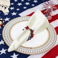thumbnail image 4 of Napkin Rings, 4th of July Napkin Ring Holder Patriotic Napkin Rings Blue Red White Napkin Buckle for Independence Day, Dinning Table Parties Decoration(1 pc), 4 of 6