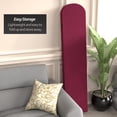 thumbnail image 3 of 6 ft. Classic Arch Velvet Room Divider Burgundy 3 Panel, 3 of 7