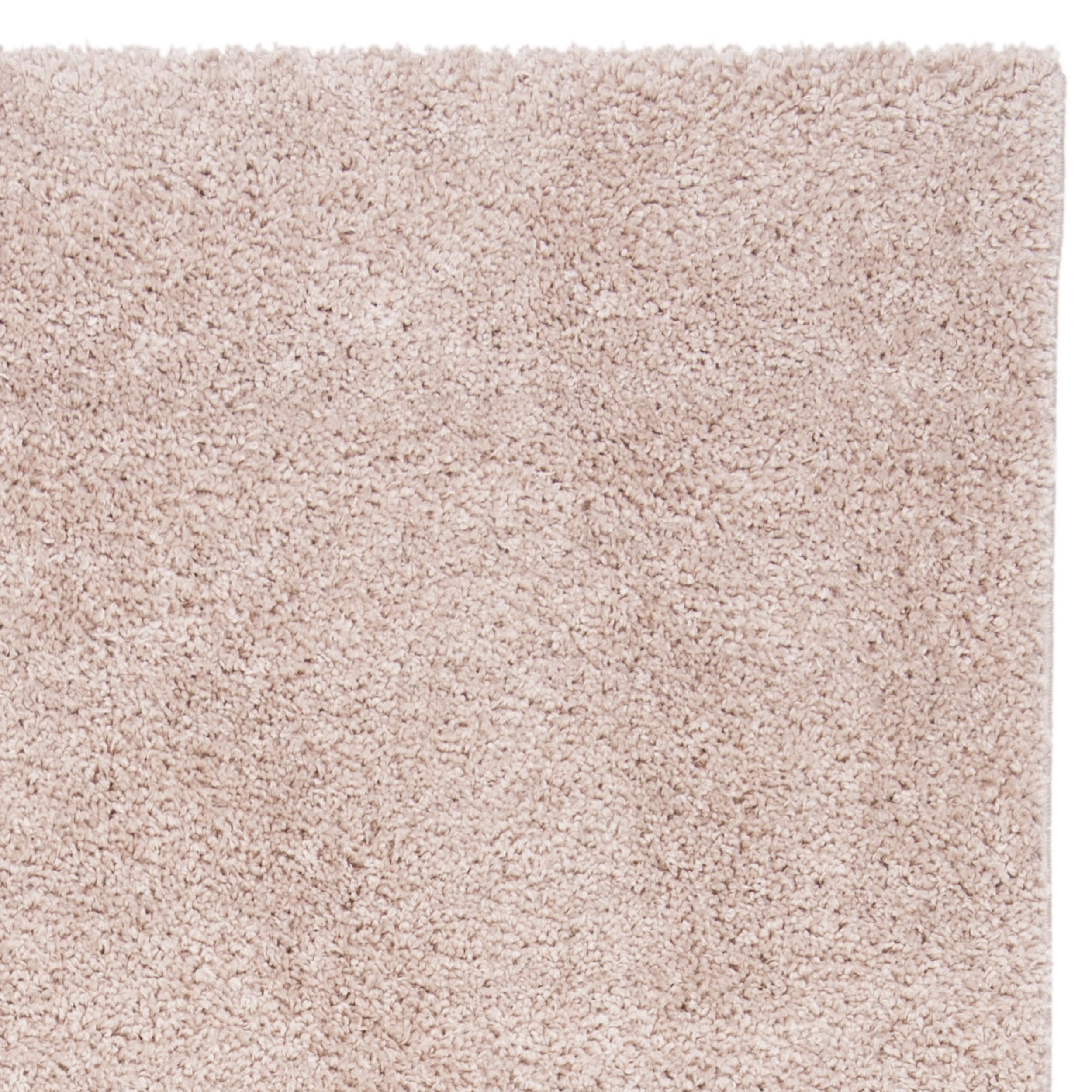 SAFAVIEH Solo Dulcibella Solid Plush Shag Area Rug, Beige, 5'1" x 7'6"
