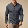 thumbnail image 5 of Running Shirts Dqueduo Summer Men's Short-sleeved T-shirt Refreshing Breathable Loose-fitting Middle-aged Business Casual Color Top Shirt for Men Gray XXXL, 5 of 7