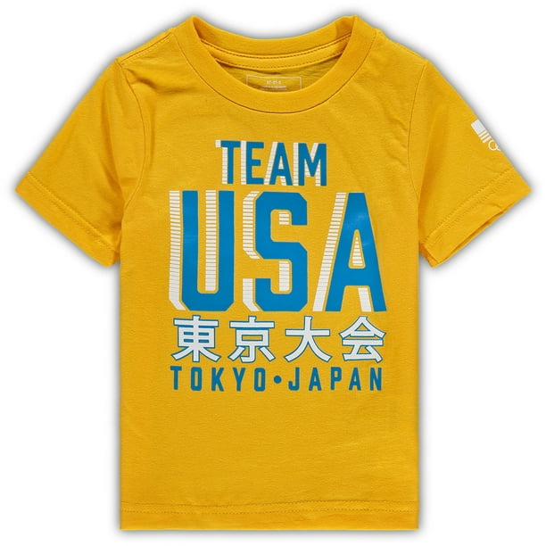 Outerstuff Team Usa Preschool Toddler Summer Olympics Tokyo Lining T Shirt Yellow Walmart Com Walmart Com