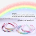 thumbnail image 5 of Diademas de arcoíris, 8 unidades, diademas para niños, diademas para niñas con lentejuelas, diadema de sirena con corazón estampado, pieza de pelo para niños, 5 of 5