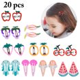 thumbnail image 1 of 20 Pcs Pince à Cheveux en Forme de Fruit Dessin Animé Barrette pour Enfants, 1 of 10