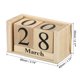 thumbnail image 2 of Calendario Perpetuo de Bloque de Madera Vintage Uxcell, Bloques de Exhibición de Mes y Fecha de Madera Reutilizables para Escritorio 3.7", Marrón, 2 of 5