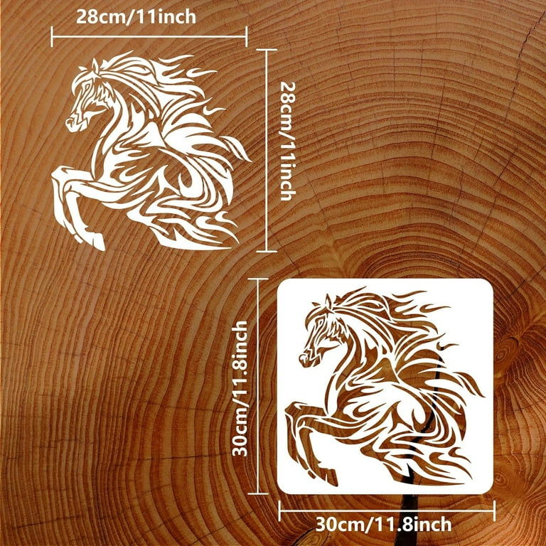 1Pc Fire Horse Tribe Stencil 11.8x11.8inch Reusable Galloping Horse Painting Stencil Horse Pattern Animal Themes Drawing Template for Painting - Walmart.com 1pc-fire-horse-tribe-stencil-11-8x11-8inch-reusable-galloping-horse-painting-stencil-horse-pattern-animal-themes-drawing-template-for-painting-walmart-com