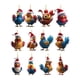 thumbnail image 4 of Adornos navideños de pollo, colgantes para árbol, accesorios, manualidades, llaveros creativos Estilo A, 4 of 9