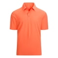 thumbnail image 1 of cfhntfmh Mens Golf Shirts Quick Dry Collared Tennis Tops Summer Solid Short Sleeve Button up Gym Shirts Basic Tees, 1 of 6