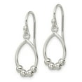 thumbnail image 2 of Auriga Fine Jewelry 925 Sterling Silver Beaded Teardrop Dangle Earrings for Women (L-27.8mm, W- 10.15mm), 2 of 4