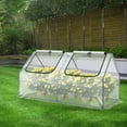 thumbnail image 2 of BPS Mini Greenhouse with 2 Replaceable Covers, Portable Garden Greenhouse with Roll-up Zipper Doors, UV-Protected for Indoor Outdoor Plants and Herbs, 6'x3'x3', 2 of 6