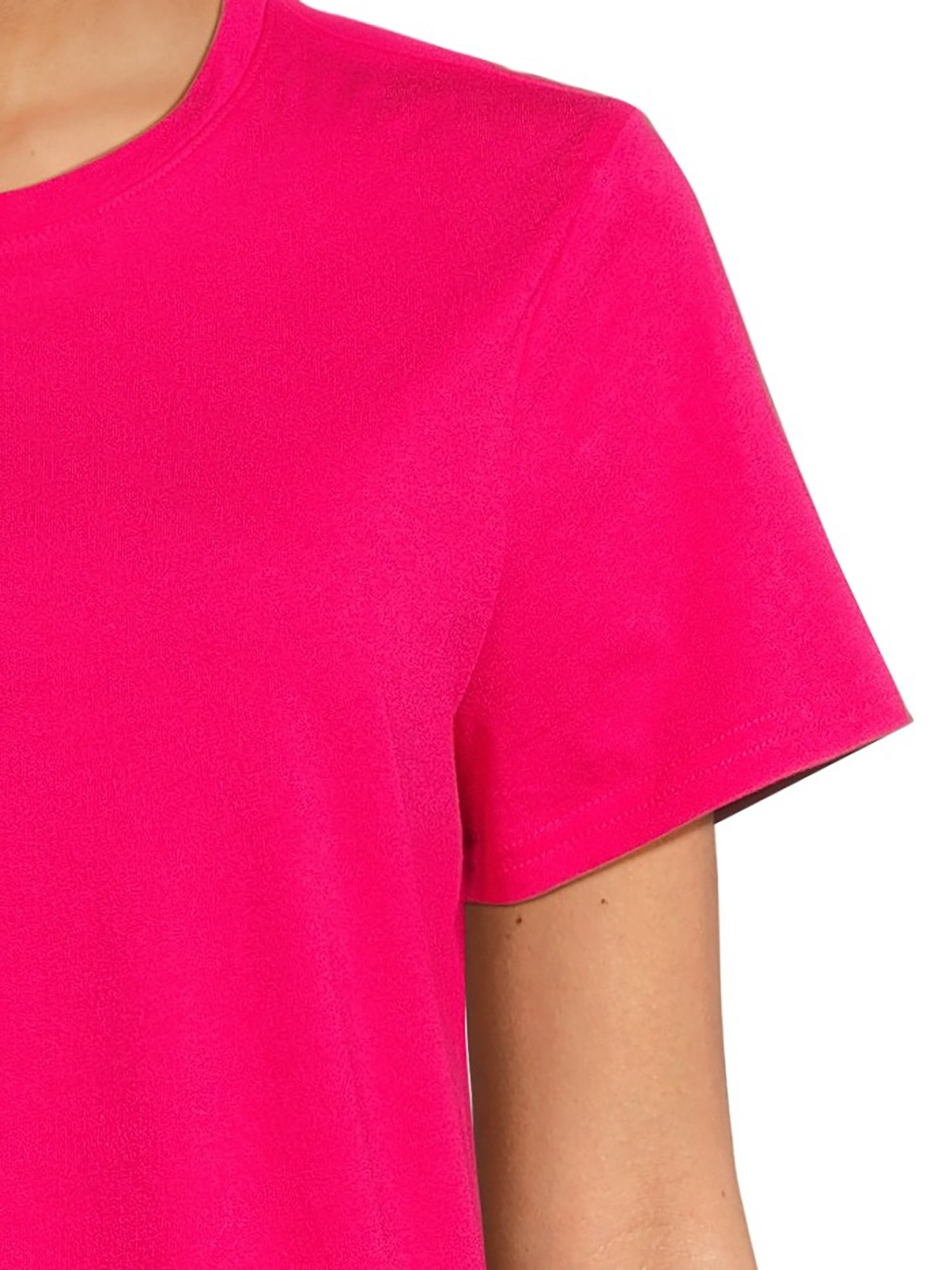 RealSize Women's Crewneck Tee with Short Sleeves, Sizes XS-XXXL