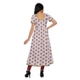 thumbnail image 4 of Moomaya Robes à Fente Imprimées pour Femmes Manches Courtes Kurti Tenue d'Été, 4 of 6