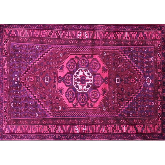 Ahgly Company Indoor Rectangle Persian Pink Traditional Area Rugs, 6' x 9'