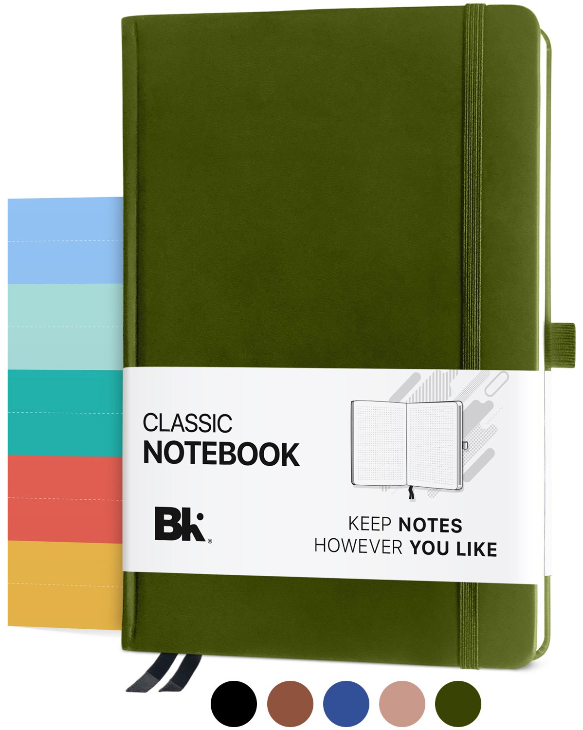 Premium Classic Notebook Journal Five (5) Subject Divider Stickers