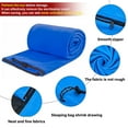 Sleeping Bag Liner Portable Adult Travel Fleece Sleep Sack for Indoor