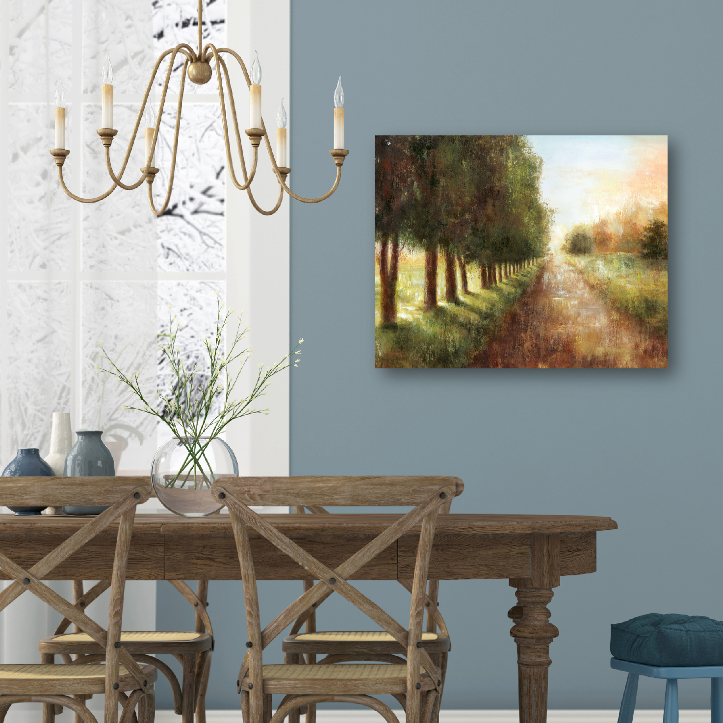 Country Church Gallery-Wrapped Canvas Wall Art, 16x20