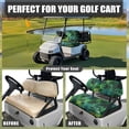 thumbnail image 4 of Jeiento Hawaiian Coconut Tree Golf Cart Seat Cover Set of 2 Club Car Seat Covers Soft Polyester Front Seat Covers Easy to Install, Green, 4 of 7
