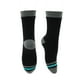 thumbnail image 1 of Calcetines de ciclismo únicos, impermeables y transpirables, anti-fricción, para exteriores, en gris, azul y negro, tamaño XL (47-50), 1 par, patrón a rayas., 1 of 7