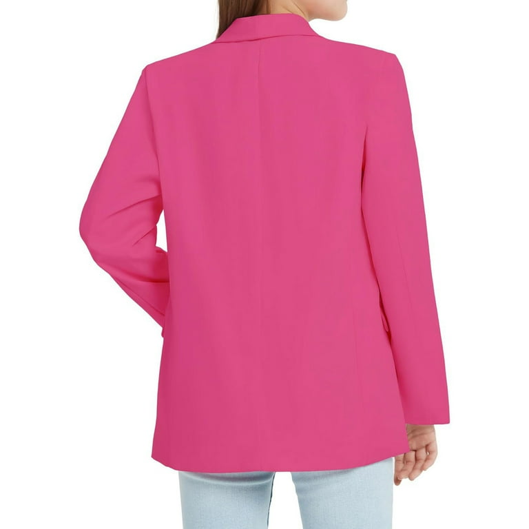 Sopiago Girls Blazer Long Sleeve Shawl Collar Formal Blazers Suit