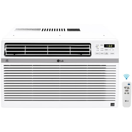 LG 12,000 BTU 115-Volt Window Air Conditioner with Wi-Fi, White, LW1217ERSM1