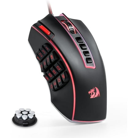 Redragon M990 MMO Gaming Mouse, 32000 DPI High Precision Wired RGB Gamer Mouse w/23 Programmable Buttons, 16 Side Macro Keys