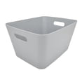 thumbnail image 6 of Mainstays Large Plastic Storage Bin, Soft Silver, 6 of 6