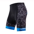 thumbnail image 1 of Mens Cycling Shorts Padded Bicycling Riding Half Pants Breathable Bike Biking Cycle Tights Blue L, 1 of 2