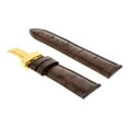 thumbnail image 2 of 20MM LEATHER STRAP BAND FOR TISSOT PRC200 WATCH DEPLOYMENT BUCKLE  L/BROWN GOLD, 2 of 2
