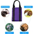 thumbnail image 2 of Numjaw Large Dog Sling, Dog Harness with Handle, 55" x 7" Dog Lift Harness for Rear Legs, Helps Dogs with Reduced Mobility, Paralysis Dogs Walk, 30-120 lbs, Purple, 2 of 7