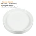 thumbnail image 3 of Uxcell  2pcs Ceramic Round Plant Pot Saucer Drip Tray for Gardening White 11.5cm, 3 of 5
