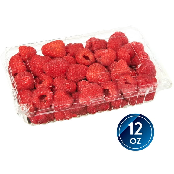 Fresh Raspberries, 12 oz Container