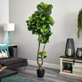 thumbnail image 3 of Nearly Natural 78" Fiddle Leaf Artificial Tree (Real Touch), 3 of 4