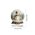 thumbnail image 3 of Aufmer 5 Pcs Festive Crystal Ball Ornament, Two Dimensional Acrylic Scene for Christmas Desktop Display(Multicolor), 3 of 6