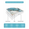 thumbnail image 5 of Teal Crab Coastal Twin Size Down Alternative Comforter, Lightweight Comforter Quilt Bedding Set with Pillow Shams Summer Beach Nautical Starfish Retro All Seasons Bed Comforter Duvet Insert 68"x86", 5 of 7