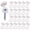 White, variant on 500pcs Plastic Hinged Screw Covers Caps, Flolding Screw Cap Covers Flip Tops Snap (White, M4)