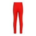 thumbnail image 2 of TSSOE Kids Girls Ballet Dance Leggings Pants Sport Gymnastic Yoga Skating Tights Workout Trousers Red 6, 2 of 5