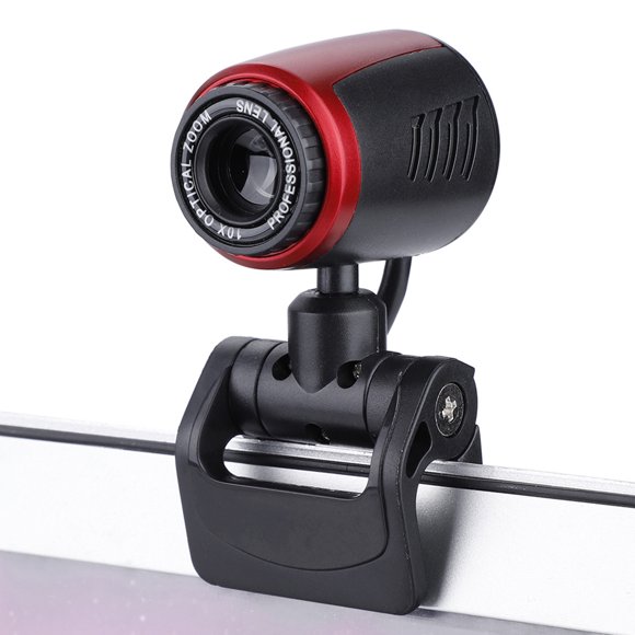Fdit Caméra 360°, USB2.0 avec Micro 16MP Caméra Web HD Caméra Web 360° pour Ordinateur PC Portable pour Skype / MSN