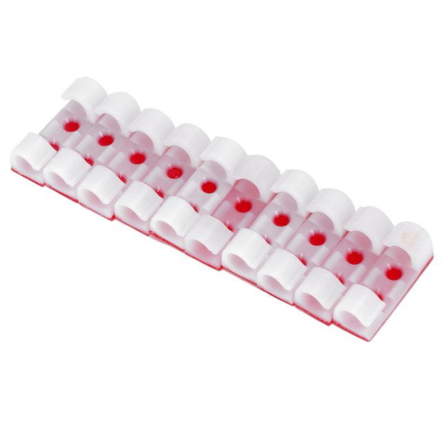 Wire Clamp, ABS Material Wire Clip Buckle, Cable Clip, 20Pcs High-Quality For Charging Cables Mobile Phone Chargers White