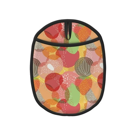 

Colorful fruit Pot Holders for Kitchen - Heat Resistant Oven Mitts Hot Pads with Pocket Non Slip Silicone Pot Holders Cuteness Hanging Loop Potholders for Kitchen Baking