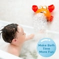 thumbnail image 2 of Kindiary Juguete de baño Fabricante de Burbujas para baño de Cangrejo para bebés pequeños 1-3 bebés Máquina automática de Burbujas para niños soplador para bañera con Pilas, 2 of 5