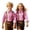 a-3Pink1, variant on FINALGANG Kids Lapel Collar Gingham Plaid Long Sleeve Button Front Shirts Festival Daily Regular Fit Soft Pocket Casual Blouses For Boys Girls Soft Top Red 10-11 Years