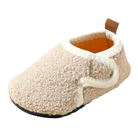 Kureaily Baby Shoes Comfortable Soft Sole Boots Warm Baby Toddler Cotton Boots 12-18 Months