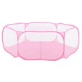 thumbnail image 2 of Parc pour Petits Animaux Portable Transparent Cage pour Chiot Chat Lapin pour Extérieur Rose, 2 of 5