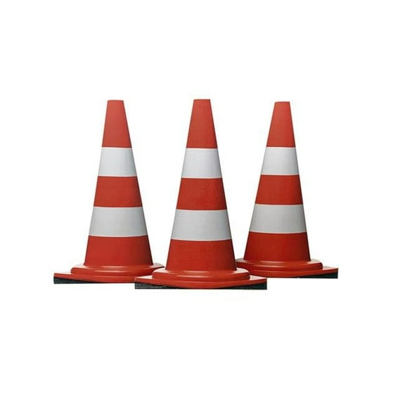 31 x 23 in. Construction Cones Cardboard Cutout, Set of 3