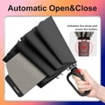 thumbnail image 7 of TUMAAOTU Inverted Umbrella with Carabiner Handle, Compact Wind Proof Umbrellas For Rain and Sun Protection, Portable Reverse Folding Umbrella, Car Umbrella for Women Men, 10 Ribs Black,50 IN, 7 of 7